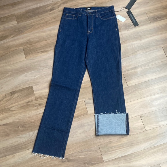 Hudson Jeans Denim - Hudson jean high rise Zoeey deep cuff straight crop jean casual blue Jean 27